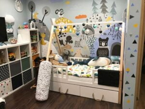 Kinderbetten im skandinavischen Stil