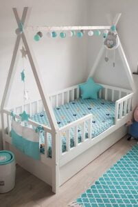Kinderbetten im skandinavischen Stil