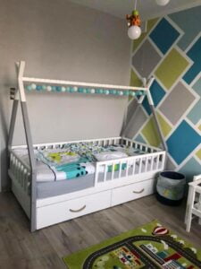 Kinderbetten im skandinavischen Stil