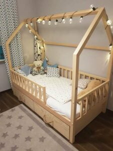 Kinderbetten im skandinavischen Stil