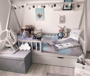 Kinderbetten im skandinavischen Stil