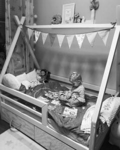 Kinderbetten im skandinavischen Stil