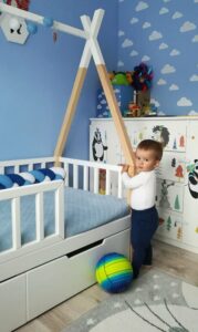 Kinderbetten im skandinavischen Stil