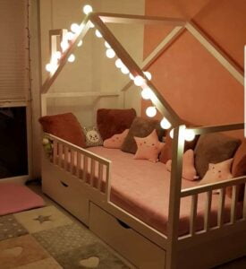 Kinderbetten im skandinavischen Stil