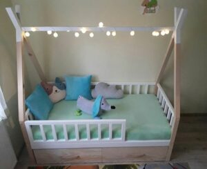 Kinderbetten im skandinavischen Stil