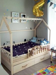 Kinderbetten im skandinavischen Stil