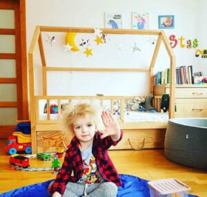 Kinderbetten im skandinavischen Stil