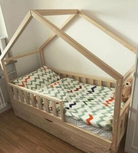 Kinderbetten im skandinavischen Stil