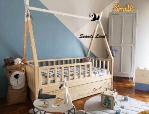 Kinderbetten im skandinavischen Stil