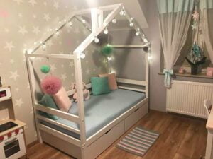 Kinderbetten im skandinavischen Stil