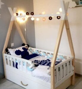 Kinderbetten im skandinavischen Stil