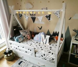 Kinderbetten im skandinavischen Stil