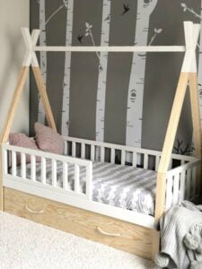 Kinderbetten im skandinavischen Stil