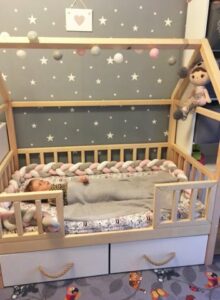 Kinderbetten im skandinavischen Stil
