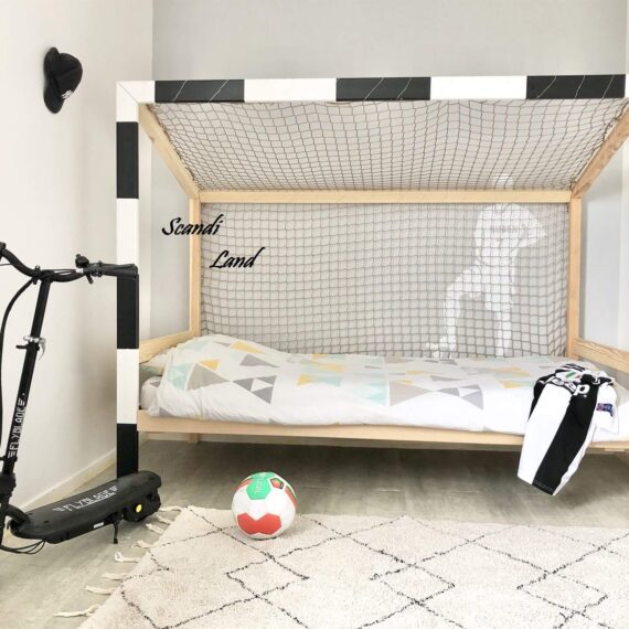 Łóżko piłkarskie bez szuflady