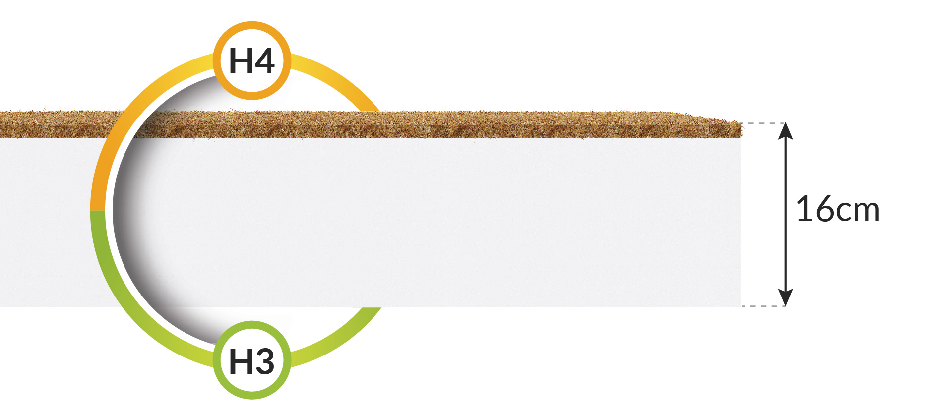 CARINI MAX 16 cm foam mattress