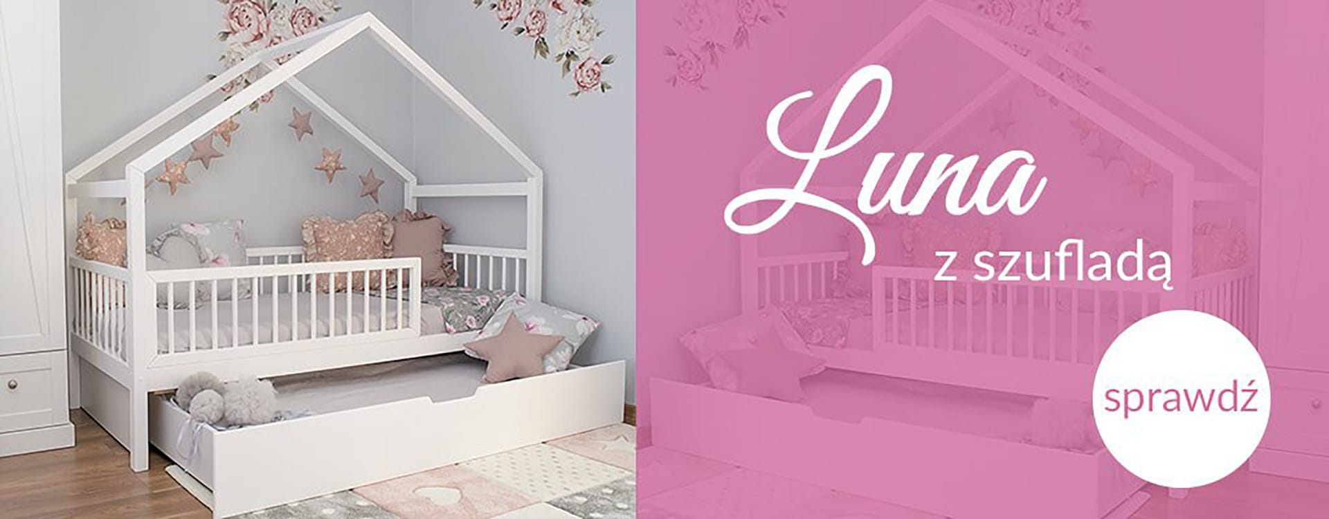 Łóżko dziecięce Luna z szufladą