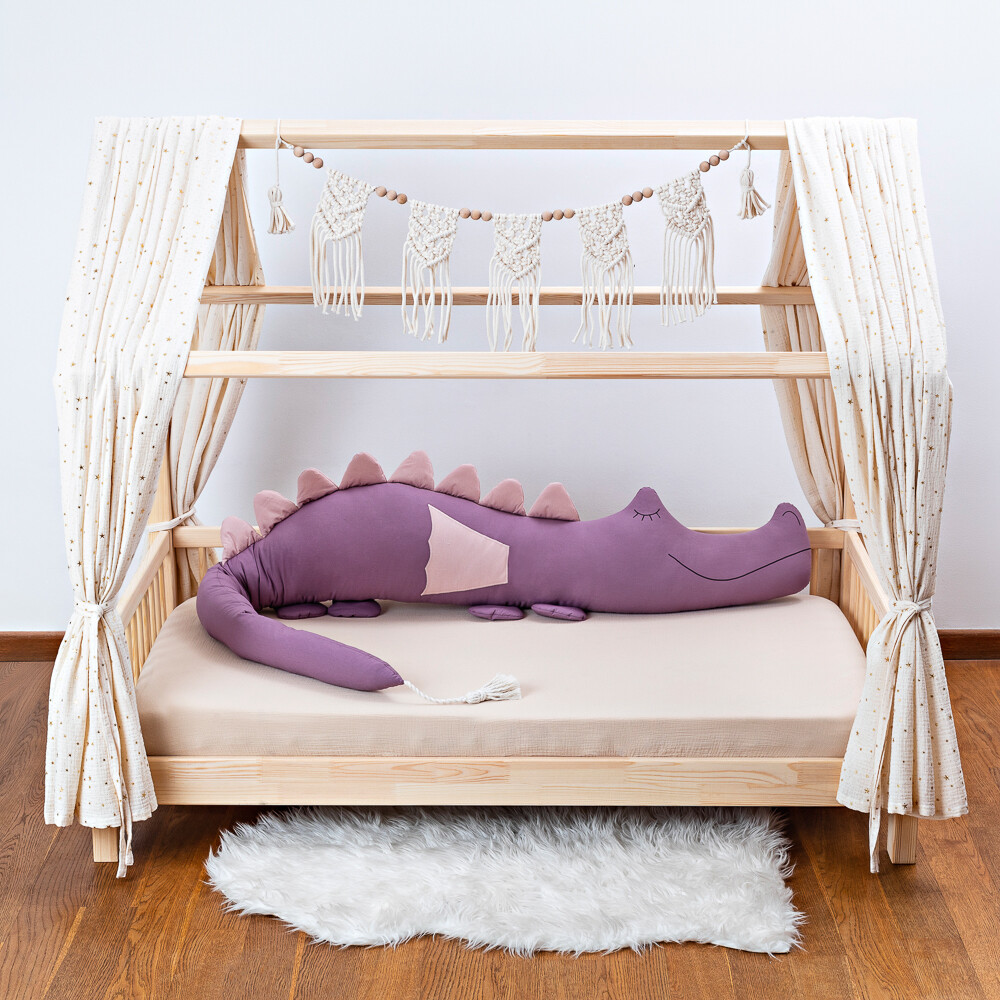 Poduszka smokozaur ™ bawełniany-wrzosowo- różowy - obrazek 2