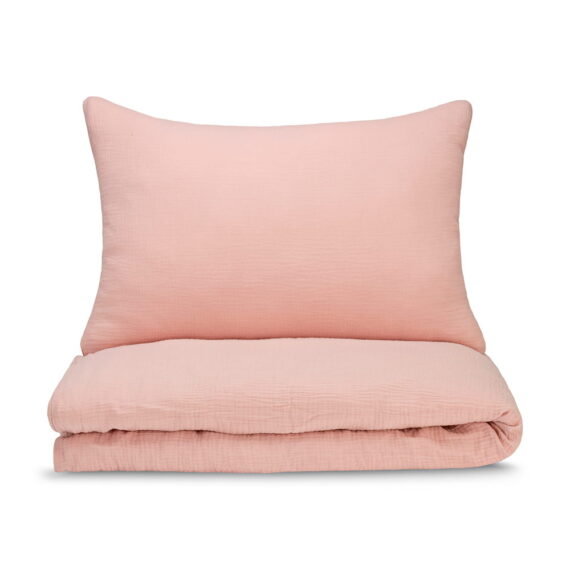 Pościel Muślinowa dla Dzieci - Jasny Brudny Róż