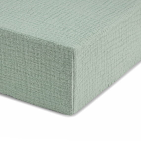 Prześcieradło Muślinowe z Gumką - Mięta