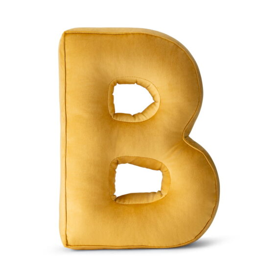 Poduszka ozdobna literka- B