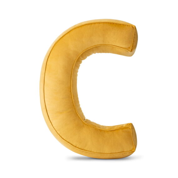 Poduszka ozdobna literka- C