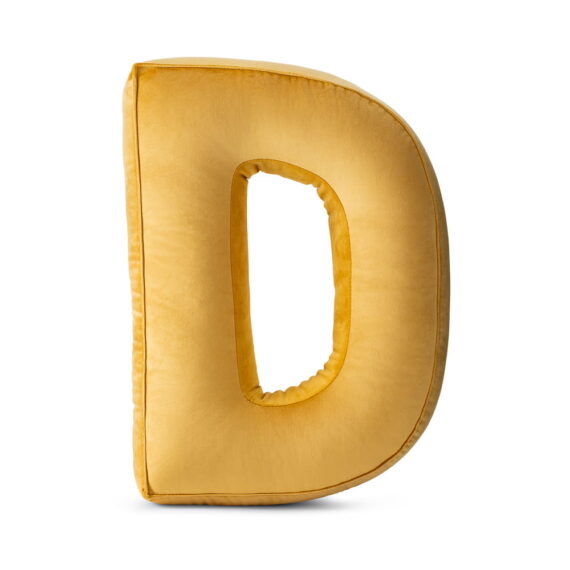 Poduszka ozdobna literka- D