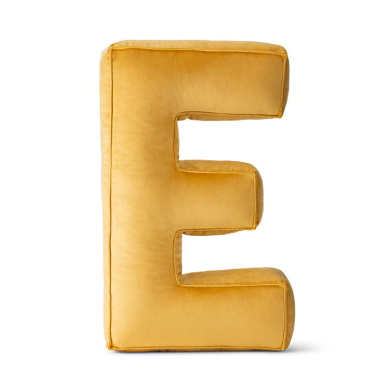 Poduszka ozdobna literka- E