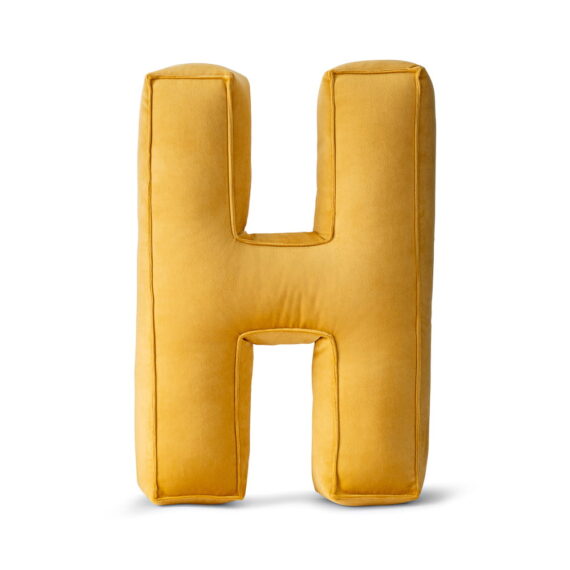Poduszka ozdobna literka- H