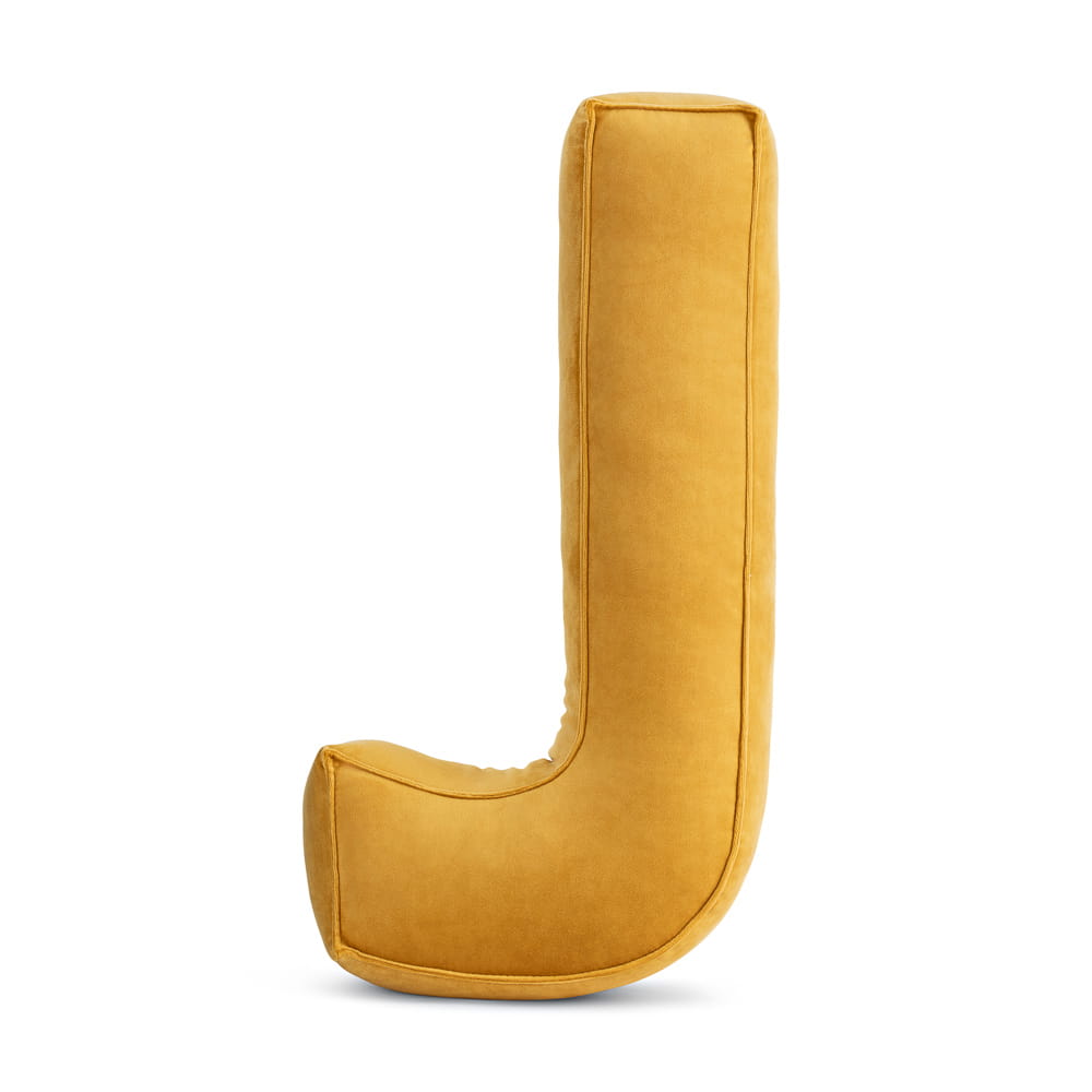 Poduszka ozdobna literka- J