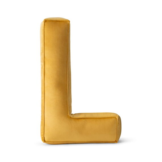 Poduszka ozdobna literka- L