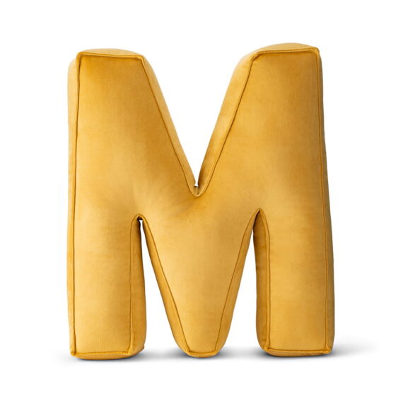 Poduszka ozdobna literka- M