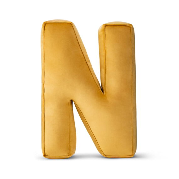 Poduszka ozdobna literka- N