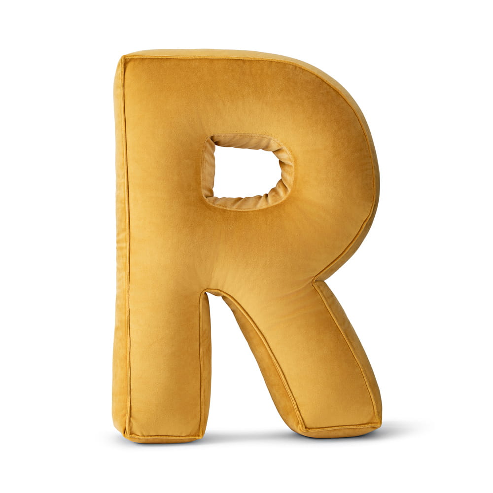 Poduszka ozdobna literka- R