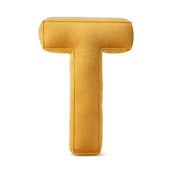 Poduszka ozdobna literka- T