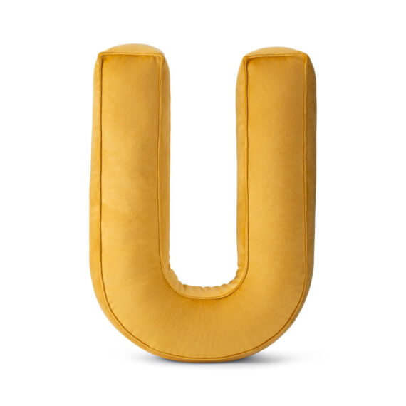 Poduszka ozdobna literka- U