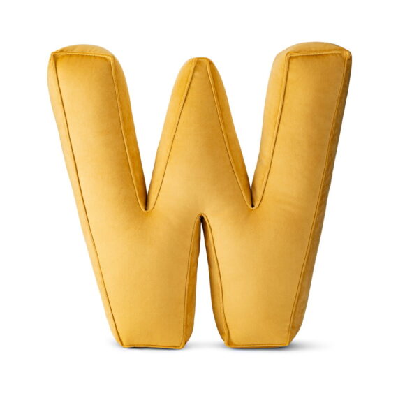 Poduszka ozdobna literka- W