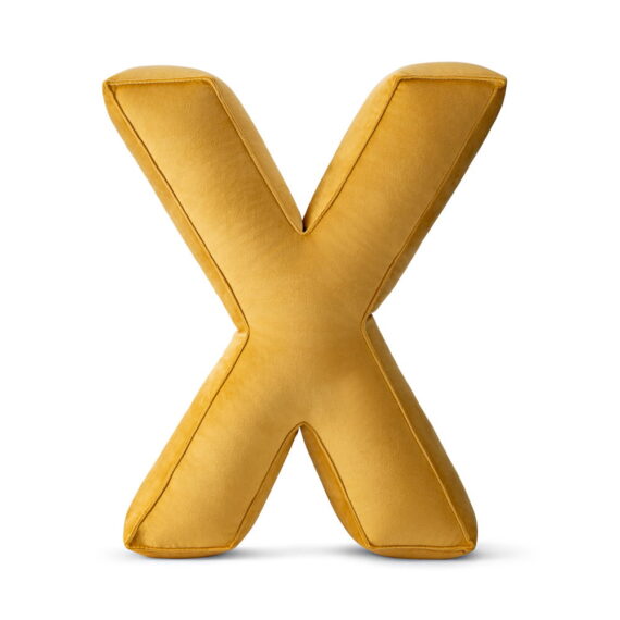 Poduszka ozdobna literka- X