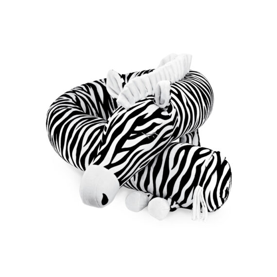 Ochraniacz do łóżeczka – poduszka do zasypiania w kształcie zebry z autorskim printem