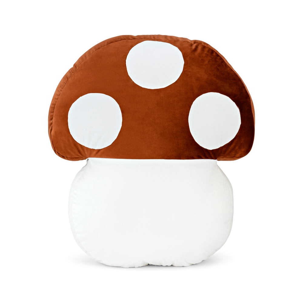 Poduszka dekoracyjna do pokoju dziecka – muchomorek czerwony z velvetu