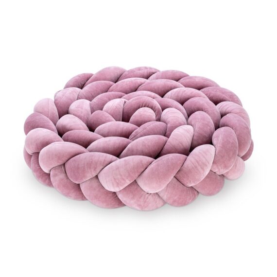 Warkocz do łóżeczka 3 pasma wrzosowy