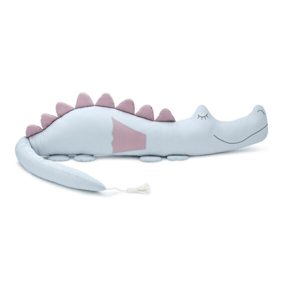 Poduszka smokozaur ™ bawełniany- szaro- różowy