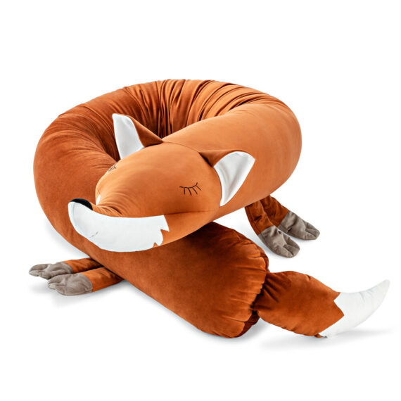 Lisek – ochraniacz do łóżeczka i poduszka przytulanka