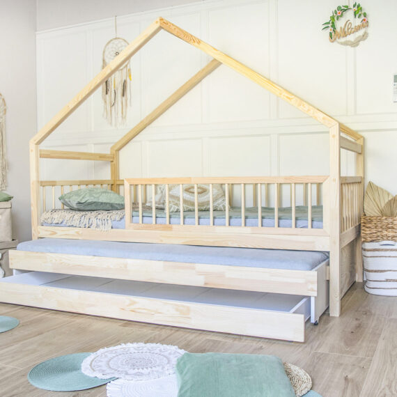 Łóżko Luna 3w1- Funkcja spania + 1 szuflada