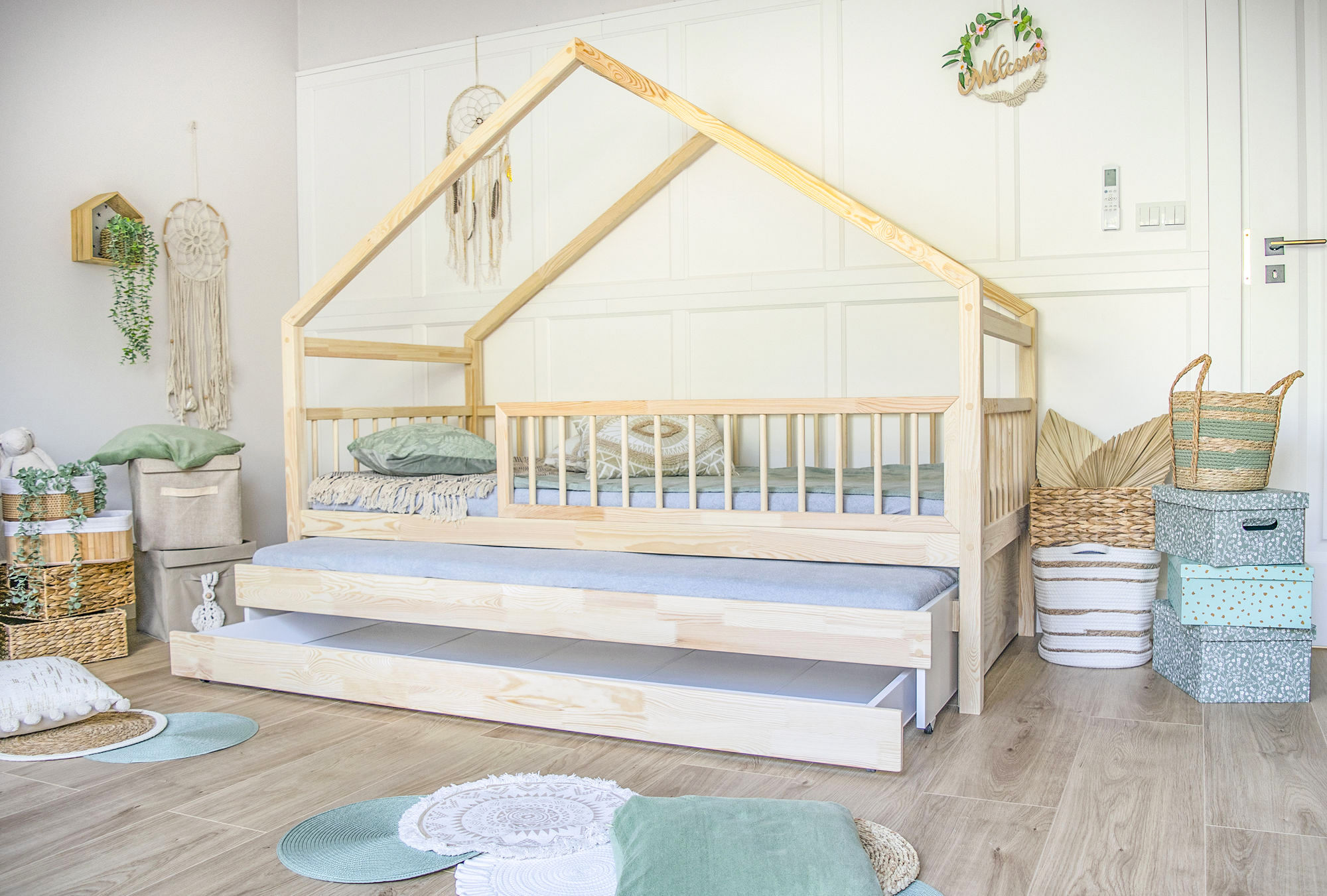 Łóżko Luna 3w1- Funkcja spania + 1 szuflada